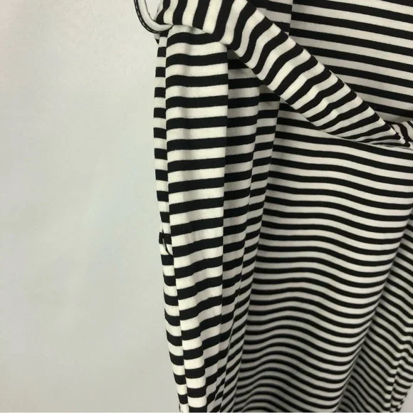 Cupshe Black & White Belted Stripe Mini Dress M - Picture 5 of 5